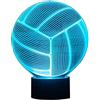 HPBN8 Ltd 3D Pallavolo Night Light Lamp 7 Cambiamento di Colore LED USB Touch Table Gift Kids Toys Decor Decorazioni di Natale Regalo di San Valentino Regalo di Compleanno
