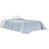 Gilania Lenzuolo Sopra Matrimoniale, Percalle di Cotone, 250x290 cm Azzurro