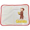 Generico Tovaglietta americana Curioso come George scimmietta in cotone personalizzabile per colazione pranzo cena merenda a scuola con testo a scelta personalizzate 48 x 35 cm circa bordino rosso