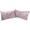 Dalila Casa Coppie Federe con Bottoni Vari Disegni 100% Cotone Made in Italy Onde Rosa Mis. 50x80 cm
