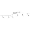 Partenopea Plafoniera orientabile da soffitto con 6 portalampada GU10 in metallo bianco, faretti regolabili, illuminazione moderna per cucina soggiorno ufficio (Lampadine escluse)