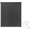 Aufun Tenda da Sole a Rullo per Esterno Balcone Tende Verticali, Resistente alle intemperie, anti UV, protezione solare per finestre e porte, 100 x 140 cm Antracite