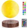Vnemofey Lampada da luna fluttuante, 16 colori Galaxy, lampada lunare fluttuante magnetica, rotazione 3D e luminosità regolabile, regali per amici bambini, fantastici gadget