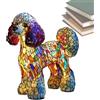 Poupangke Lampada LED da tavolo, a tema cani, in resina, ricaricabile, per comodino, mensola, camera da letto e cameretta dei bambini