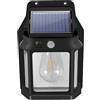 Uhngw Lampada da parete solare, Lampada da parete con sensore di movimento solare | Luci esterne solari impermeabili IP65,Luci solari da esterno con 3 modalità di illuminazione, luce da patio per