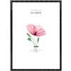 Lupia - Cornice portafoto in pvc PERFECT NERA lucida da parete, sottile con design elegante e minimal, per foto, stampe artistiche, poster, quadri moderni, Facile da appendere, Nera 30x40 cm