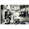 Quadri L&C ITALIA Vespa Vintage 3 - Quadro Moderno Soggiorno Salotto Cucina Camera Ufficio 70 x 50 Stampa su Tela Canvas da Parete Bianco Nero