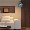 KlkrzJwy Lampada Da Terra Ad Arco Nordico, Lampada Da Terra In Vetro A Globo, Base In Marmo, Con LED E27, Dimmerabile, Altezza Regolabile, Lampada Alta Per Soggiorno, Camera Da Letto, Studio
