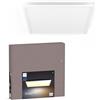 Philips Hue White Ambiance, Pannello Smart Aurelle, luce bianca da calda a fredda, 19W, 60x60cm, bianco, Compatibile Bluetooth, Controllo Vocale con Alexa, Google Assistant e Apple Homekit