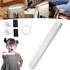 LLELEMAMO Punch-Free Smart Sensor Magnetic Rechargeable Led Lights, Rechargeable Motion Activated Cabinet Lights, Motion Sensor Light Indoor, Under Cabinet Bedroom Stair Lighting Wireless Indoor (White,50CM)