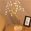 BAKAJI Albero Luminoso Decorativo Lampada da Tavolo Bonsai con 36 Luci Bianco Caldo, Accensione Touch, Ideale per Decorazione, Lume da Comodino, Luce Cameretta, Alimentazione Cavo USB o Batteria