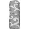 SalGiu Telo Arredo Copritutto Fantasia Ghirigori Gran Foulard Multiuso in Cotone Matrimoniale 240x260 cm (Grigio)