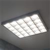 Bill Goff Inc. Plafoniera quadrata LED 40W resa 440W 60x60cm luce soffitto ufficio negozio 230V