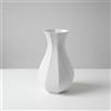 Generico Vaso Decorativo Moderno in PLA - Design Ottagonale a Spirale, Altezza 18 cm - Per Fiori Secchi e Arredo Minimal - Disponibile in Vari Colori (BIANCO)