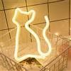 Ulalaza Insegna luminosa al neon a LED Luce notturna a forma di cuore a forma di stella di luna per camera da letto per bambini Wall Art Regalo di compleanno di Natale romantico