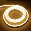 ONSSI® Strisce LED Neon 220v (Bianco Caldo,20M),12w/m COB Luce a Corda ad Alta Luminosità,Ogni Taglio 10 cm, Impermeabile IP65 con Interruttore e Adesivo,Nastri LED Neon per Uso Interno ed Esterno