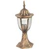 BAKAJI Lampione Vittoriano Classico da Giardino in Alluminio e Vetro Lampada Lanterna Esagonale Colore Bronzo Finitura Anticata IP44 E27 (1 Luce 30 cm)