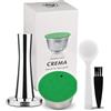 i Cafilas Capsule riutilizzabile ricaricabile per Dolce Gusto,Filtro capsula compatibile Dolce Gusto, con cucchiaino da caffè, pennello (tamper+capsula)