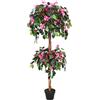 Decovego Bougainvillea Artificiale Albero Plastica con Vaso 140cm