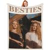 Generic Coperta Personalizzata con Foto e Scritta - Plaid Personalizzato per Donna, Uomo, Coppia e Famiglia - coperta pile personalizzate per San Valentino, Festa del Papà e Festa della Mamma