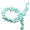 Anevous 30 pezzi di perline in ceramica a forma di cuore, perline di cuore da 11 mm da infilare per braccialetti, perline in ceramica sciolte perline intermedie, perline in porcellana per creazione di