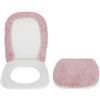 Casatessile Copriasse WC Velluto 50X50 cm. Misura Grande Copri ASSE Morbido, Coprisedile Water, Copriwater Universale - Rosa Antico