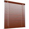 Victoria M. Tenda veneziana in alluminio da 25 mm per finestre e porte, senza preforatura, clip di serraggio incluse, 120 x 130 cm, Legno Scuro