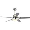 Moddeny Ventilatore da soffitto in Acciaio Inox con luci Ventilatore da soffitto dimmerabile Ventilatori da soffitto Leggeri con luci e ventilatori da soffitto per Esterni da Incasso a Distanza