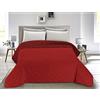 BANZAII TEXTILE INNOVATOR ONLINE Banzaii Trapuntino Matrimoniale 250x260 cm Primaverile Estivo, Copriletto Matrimoniale Double Face, Trapunta Estiva Leggera Made in Italy - Bordeaux/Rosso
