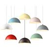 maolo Lampada a Sospensione Moderna a Cupola Ø35 cm | Attacco E27 | Altezza Regolabile Fino a 100 cm | Interno Oro Nero Opaco | Illuminazione da Soffitto per Cucina Salotto Bar (Rosso)