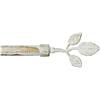 emmevi Bastone Tenda Ferro Estendibile Asta Scorritenda Anelli mod.BASTONE TENDA FOGLIE 160-300 SHABBY CHIC