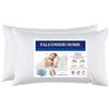 Falconieri Guanciale da letto Anatomico anallergico antibatterico antiacaro Coppia Cuscini Letto Foderati Con Fodera In Policotone Set Da 2 Pezzi