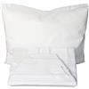 Ruoccohome Lenzuolino Culla Lettino Neonato Set 3Pz. da Ricamare tela Aida Regalo Bimbi Coordinato Completo 100% Puro Cotone Blu | Made in Italy