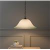 Generico Lampadario a Sospensione Classico in Vetro, 1 Luce, per Cucina, Bagno, Camera, Soggiorno, Scala, Corridoio art. 608 (VERDE)