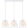 iDEGU 3 Lampade a Sospensione Lampadario Creativo Lampada Industriale Plafoniera di Design a Spirale a Cascata E27 Illuminazione a Soffitto Vintage Sospensione per Camera Soggiorno Cucina (20 cm