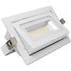 Factorled Faretto LED 40W Orientabile Rettangolare 120º, da Incasso, Illuminazione Interna, Ideale per Negozi, Dimmerabile, CCT, Bianco Caldo [Classe di efficienza A+]