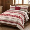 Tex family Copripiumino Tirolese Dis. CORVARA Montagna in Puro Cotone Made in Italy - Matrimoniale 2 PIAZZE CM. 250X200