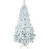 eacommerce Albero di Natale Effetto Realistico Rami Fissi Apertura ad Ombrello Ignifugo Montaggio Facile (150 cm, Bianco Standard)