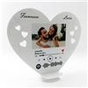 PV Grafik Targa Spotify Cuore Personalizzata,Regalo Fidanzata,Regalo Fidanzato,San Valentino Personalizzato,incluso scatola per confezione regalo (Bianco)