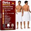 Betz Kilt da sauna BERLIN per uomo in spugna con bottoni 100% cotone 420 g/m² -