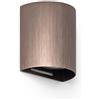 LEDKIA LIGHTING Applique da Parete Alluminio Adonai Bronzo GU10