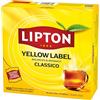 Lipton, Tè Nero Classico, Con Ingredienti 100% Naturali, Gusto Intenso ed equilibrato, ottimo per Tutte le Occasioni, Yellow Label, Confezione di Carta, Filtri Compostabili, 1000 Filtri Tè Nero 1