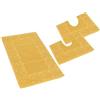 Casatessile Barocco set 3 pz tappeti bagno Set Tappeti Bagno 3 Pezzi in Cotone, Parure Tappeti Bagno - GIALLO