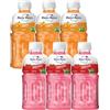 Mogu Mogu Bevanda alla fragola e succo d'arancia con gelatina Nata de Coco da 320 ml (confezione da 6) | Bevanda rinfrescante tropicale thailandese da sorseggiare e masticare.