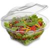 G.M. DISTRIBUZIONE 100 Vaschette Insalata da 1000 ml con Coperchio, Vaschetta Contenitore PET Riciclabile per Asporto Ristorazione Cibo Alimenti