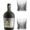 Generico Diplomatico Rum 40% Vol. 700 ml - Due Bicchieri In Vetro da 300 ml (confezione non inclusa)