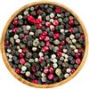 Italia Spezie, Pepe Mix in grani, Mix di pepe intero, Vasetto da 120 g, tappo spargitore salvafreschezza