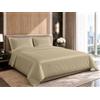 Dorian Home - Parure Copripiumino Matrimoniale in 100% Raso di Cotone 300 Fili, Composto da Sacco Copripiumino 255x210 cm + 60 cm di patella e 2 Federe 52x82 cm con 3 Volani