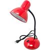 Vetrinein rete Vetrineinrete® Lampada da scrivania con braccio flessibile snodabile luce lume da tavolo orientabile da cameretta (Rosso) M74