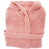 Gabel - Accappatoio adulto unisex in spugna di puro cotone idrofilo, tinta unita, peso spugna 380 gr/mq, ampie tasche, cintura e pratico cappuccio, anche come vestaglia.